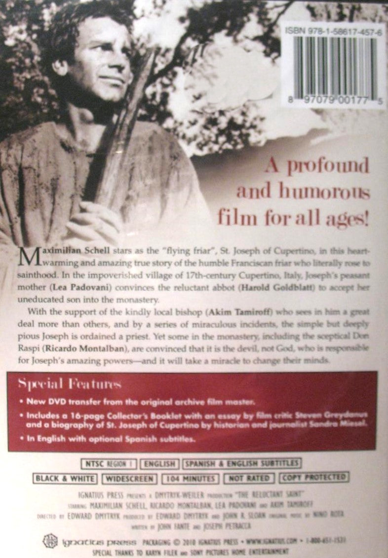 The Reluctant Saint - ( St. Joseph Cupertino) DVD
