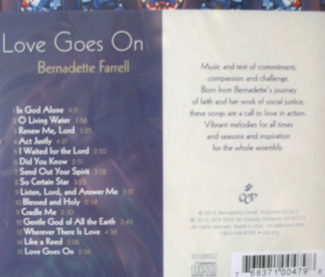 Bernadette Farrell - Love Goes On - Music CD