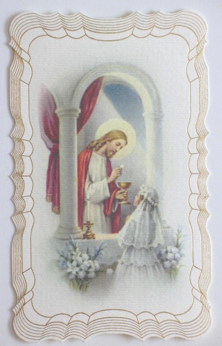 First Communion - Picture Cards Blank Back - Girl