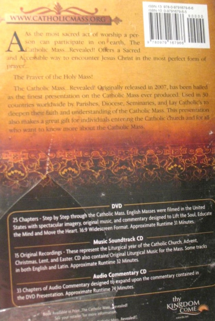 The Catholic Mass Revealed! DVD / Music CD / Audio Commentary CD