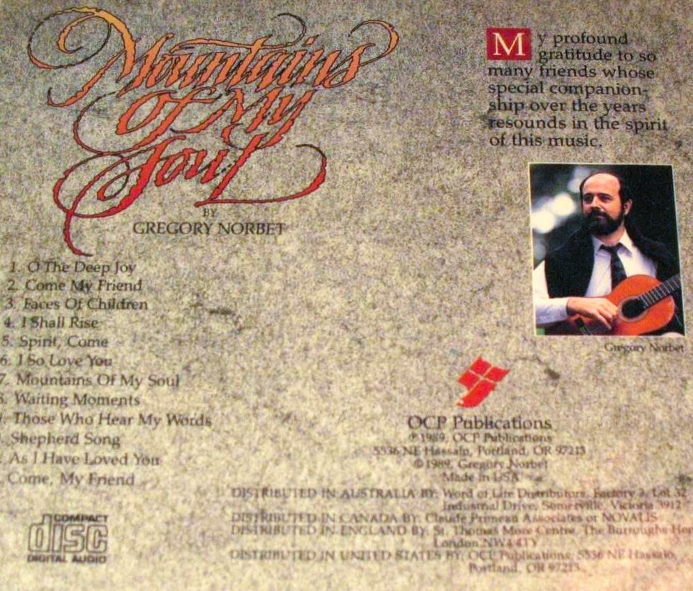 Gregory Norbet - Mountains of My Soul - Music CD