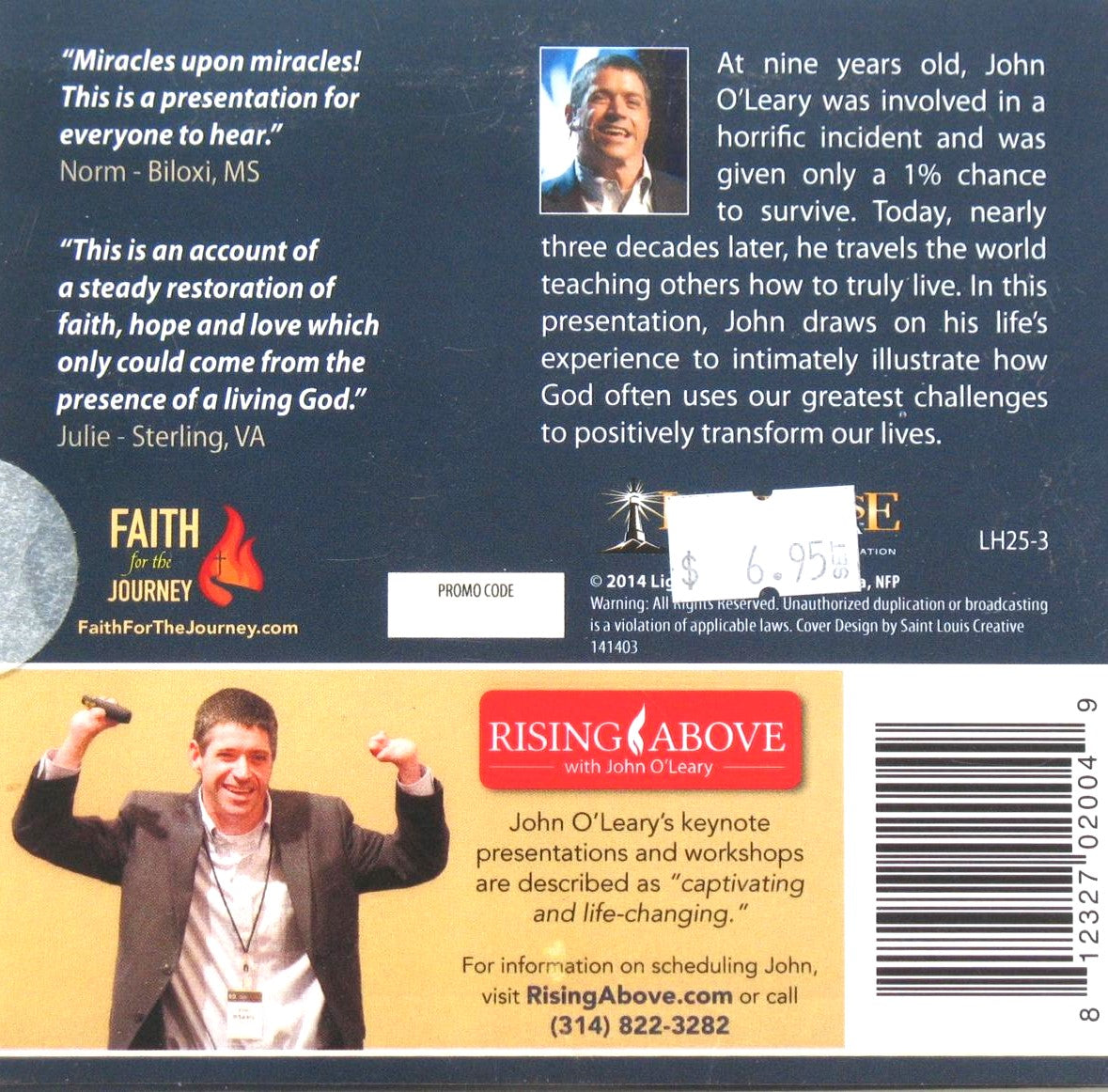 Rising Above : From Tragedy to Triumph - CD Talk by John O'Leary