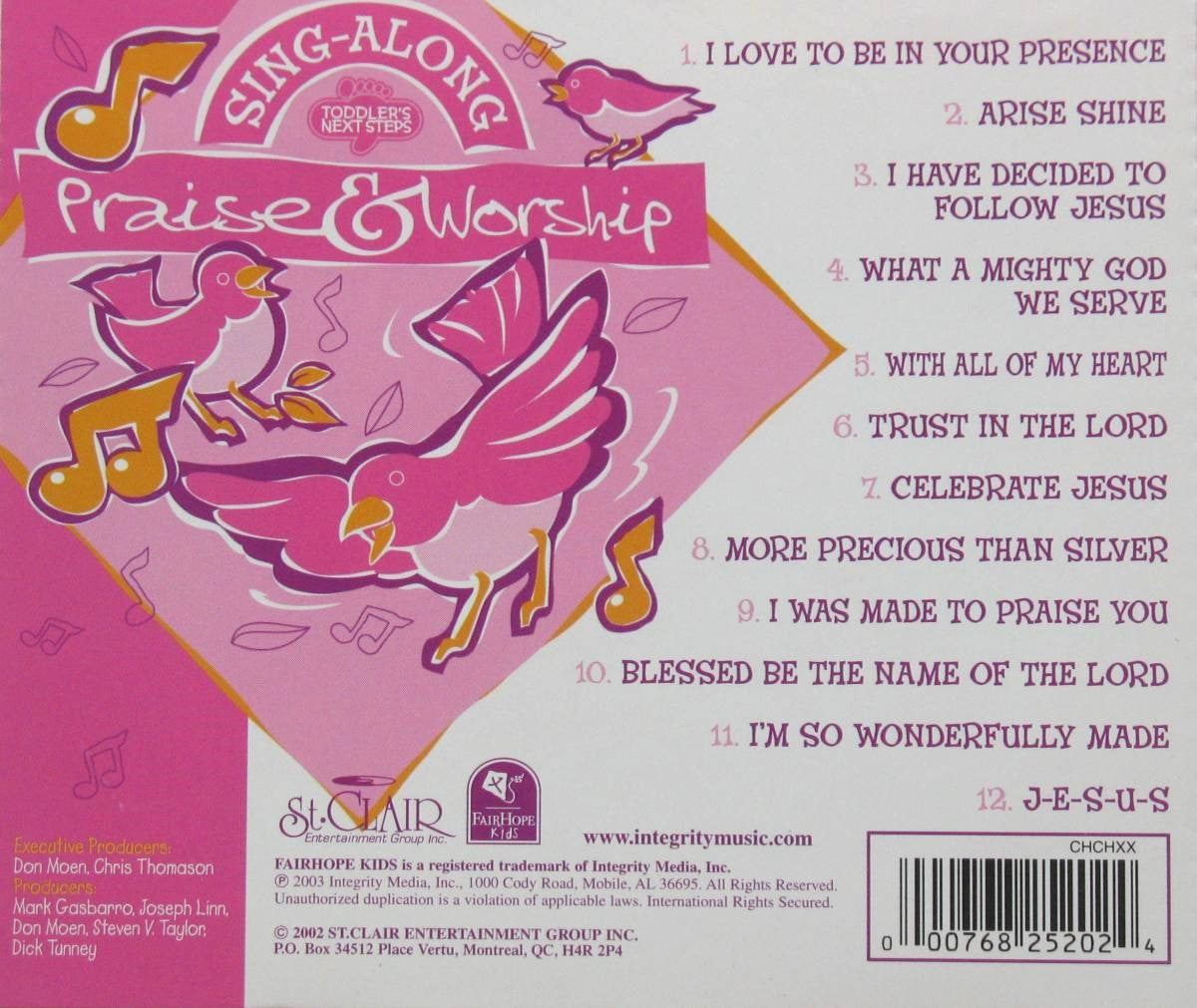 Sing - Along - Praise & Worship - Music CD - Demo - Used