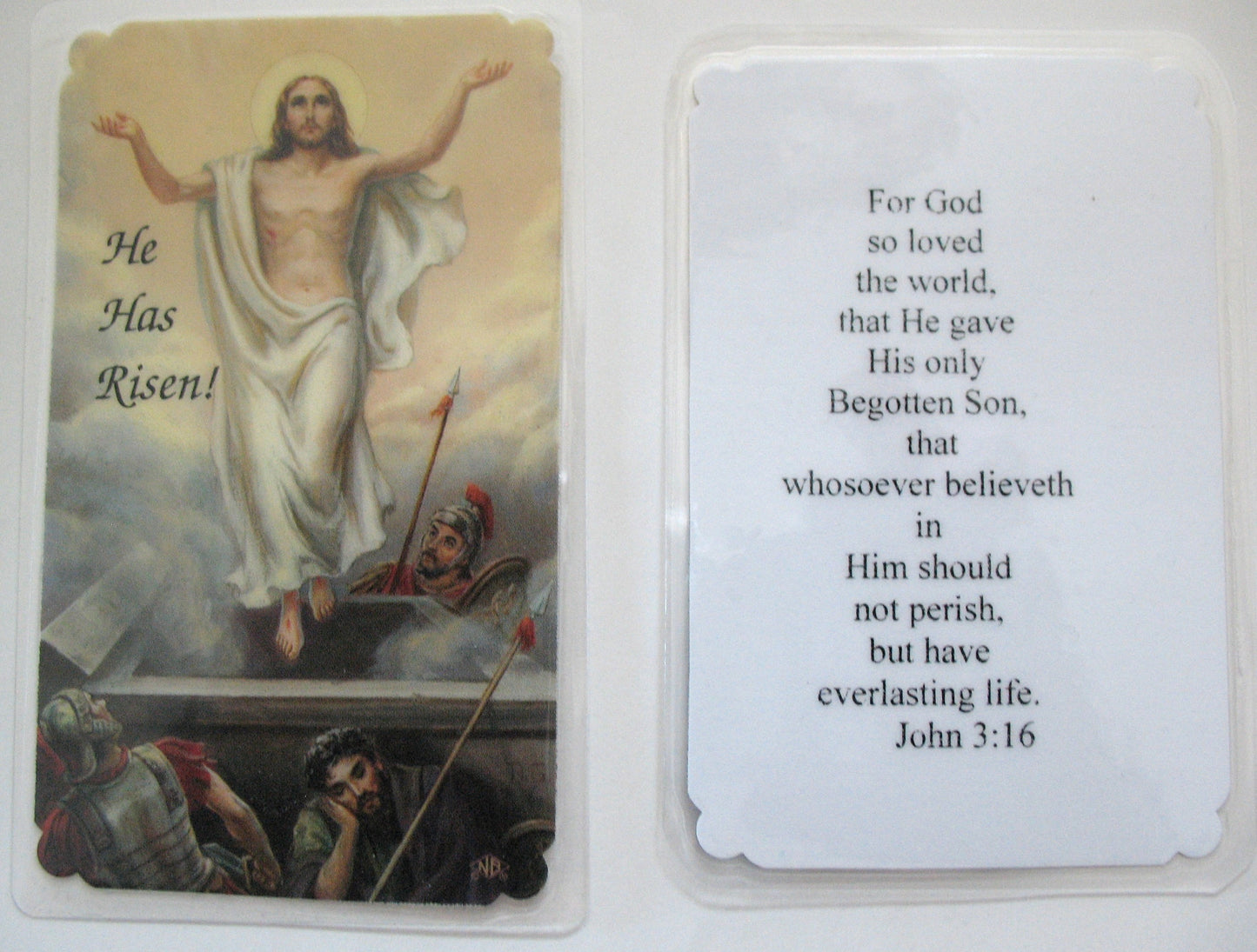 Laminated - Risen Christ - John 3:16