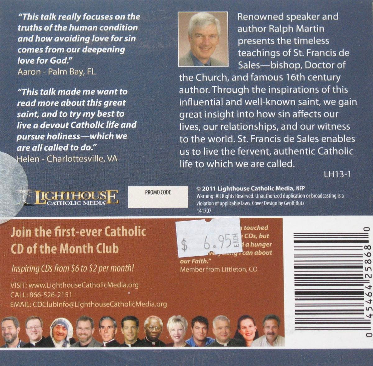 Pursuing Holiness : Lessons from St. Francis de Sales - CD Talk by Ralph Martin