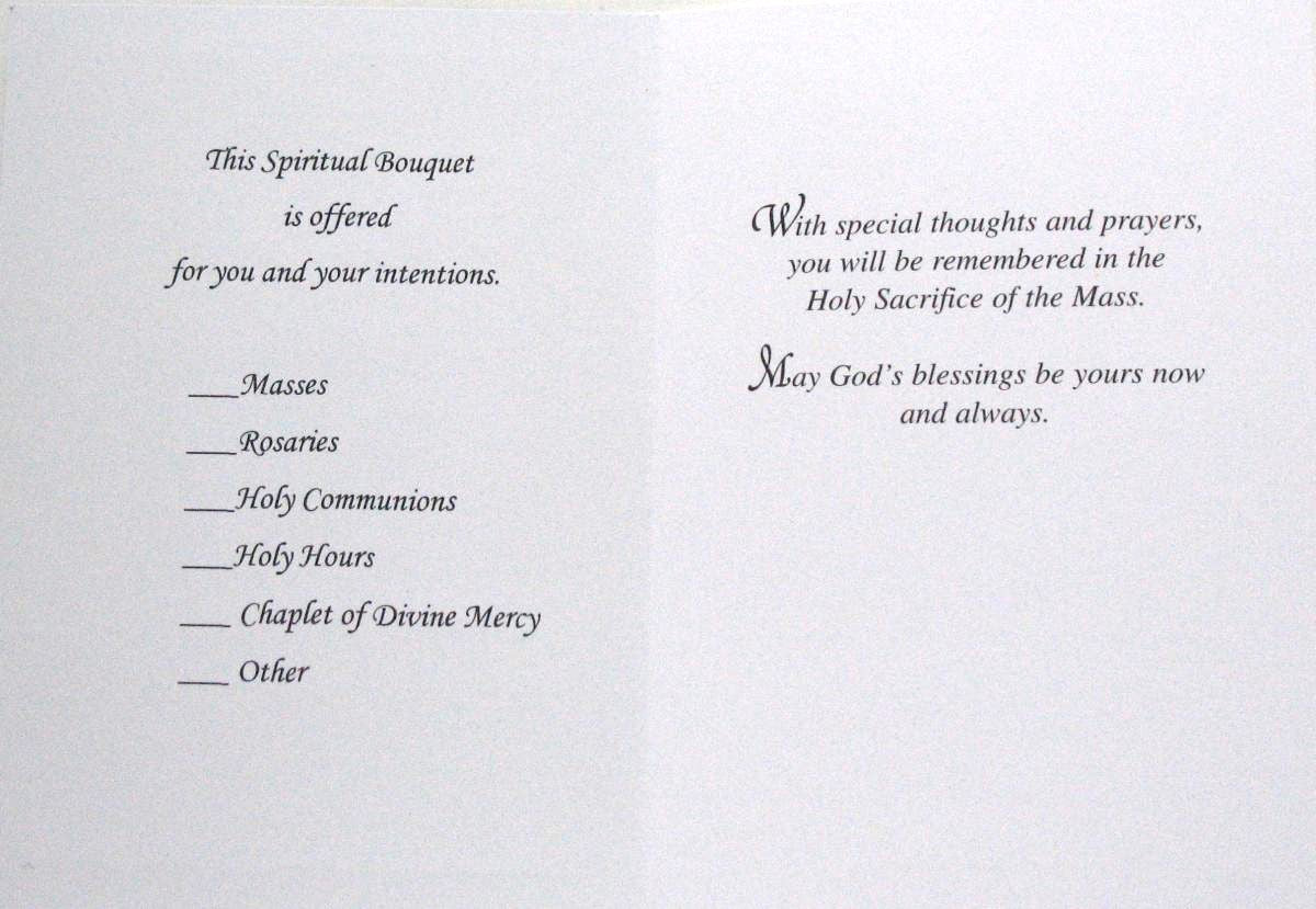 Spiritual Bouquet Cards - Box of 50 - 1 design