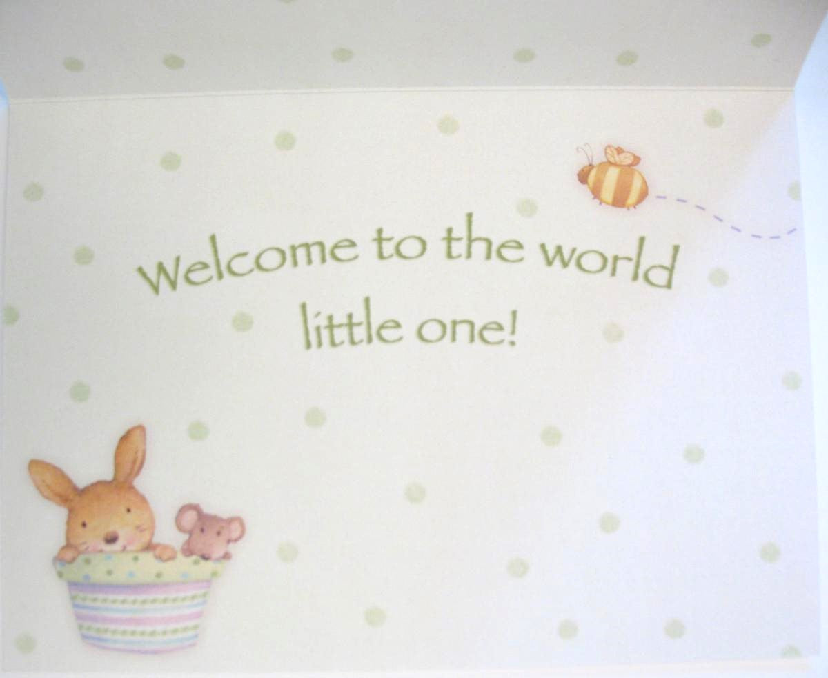 New Baby Greeting Card by Legacy with Deluxe Envelope