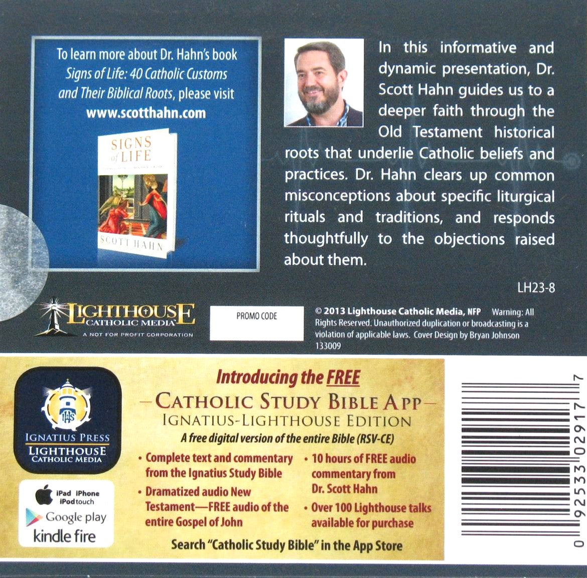 Signs of Life : Catholic Customs and Their Biblical Roots - CD Talk by Dr. Scott Hahn