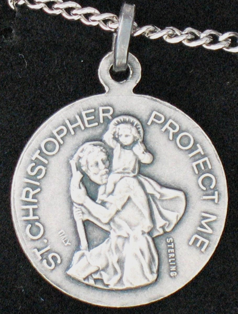 St. Christopher / Soccer - Sterling Silver Medal