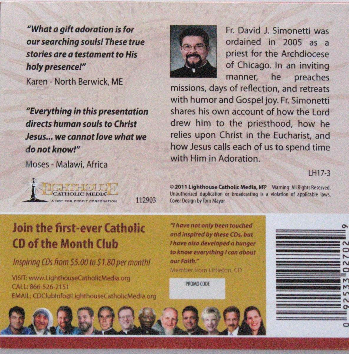 Stay With Us, Lord - Eucharist Adoration - CD Talk by Fr. David J. Simonetti