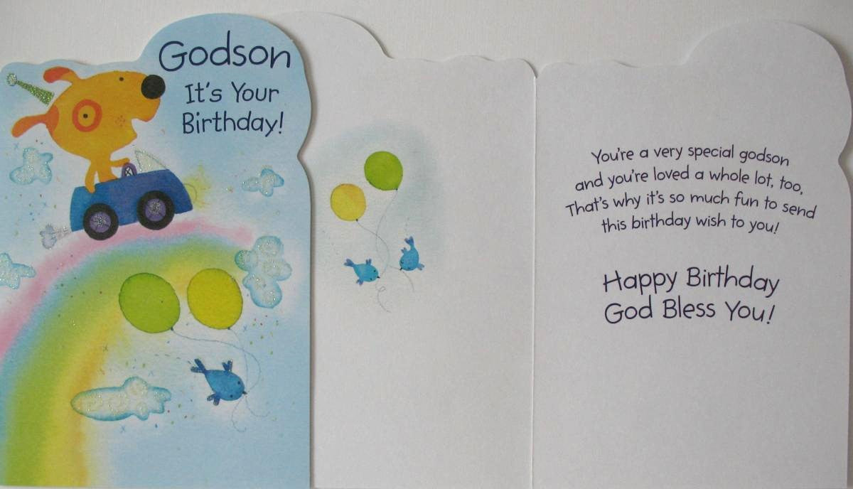 Godson Birthday Greeting Card