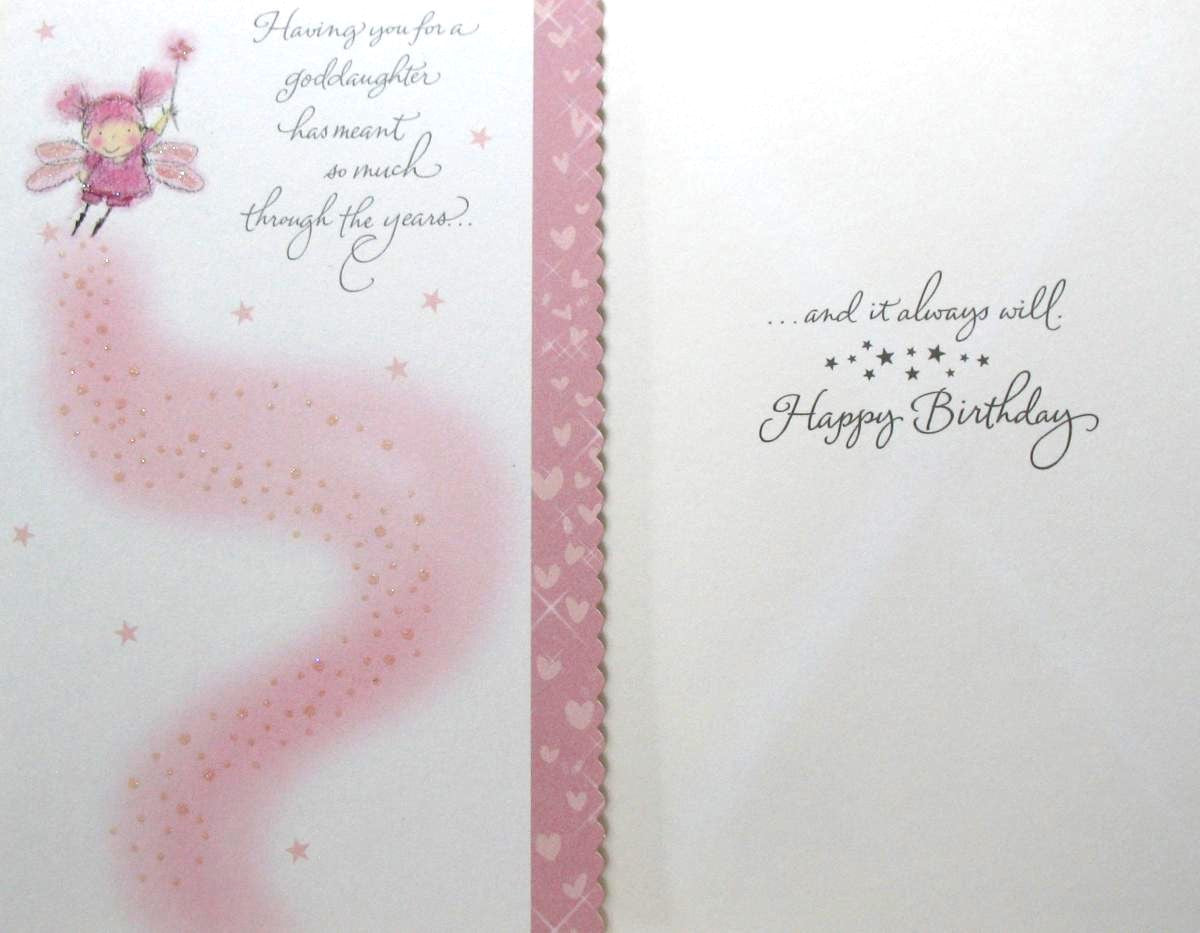 Goddaughter Birthday Greeting Card