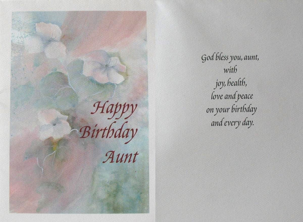 Aunt Birthday Greeting Card