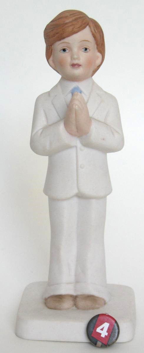 First Communion Boy Figurine Style 4