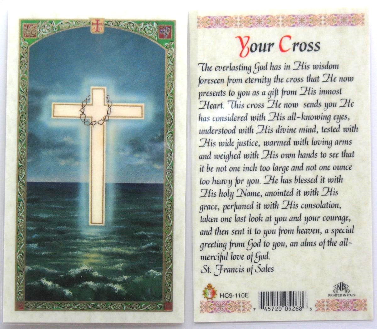 Laminated - Cross & Sea - Your Cross