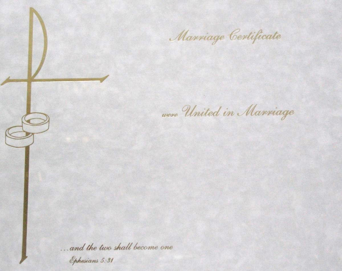 Marriage Certificates - Box of 32 -  Print Your Own Details