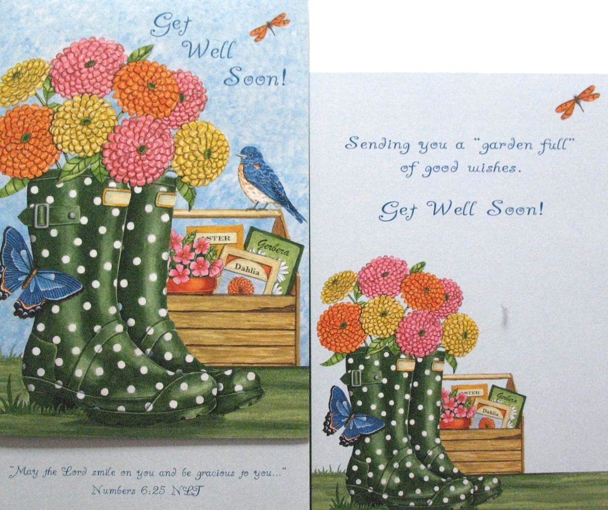 Get Well Greeting Card by Legacy with Deluxe Envelope