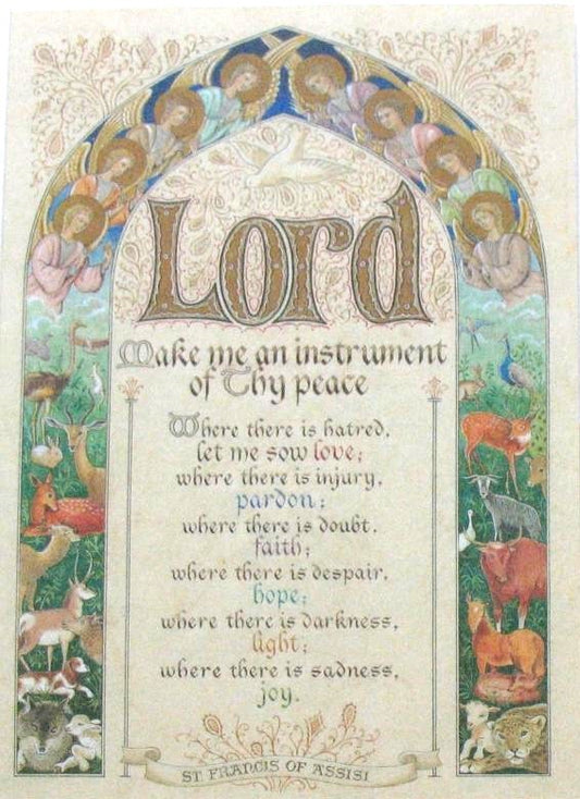 Peace Prayer Greeting Card by Legacy with Detachable Prayercard