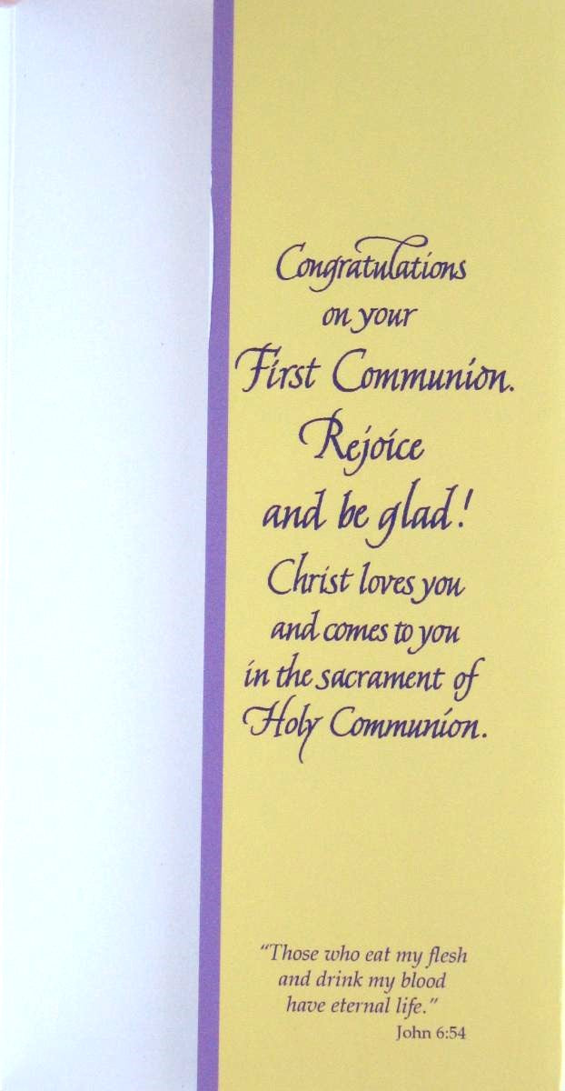First Communion Greeting Card - Money Holder
