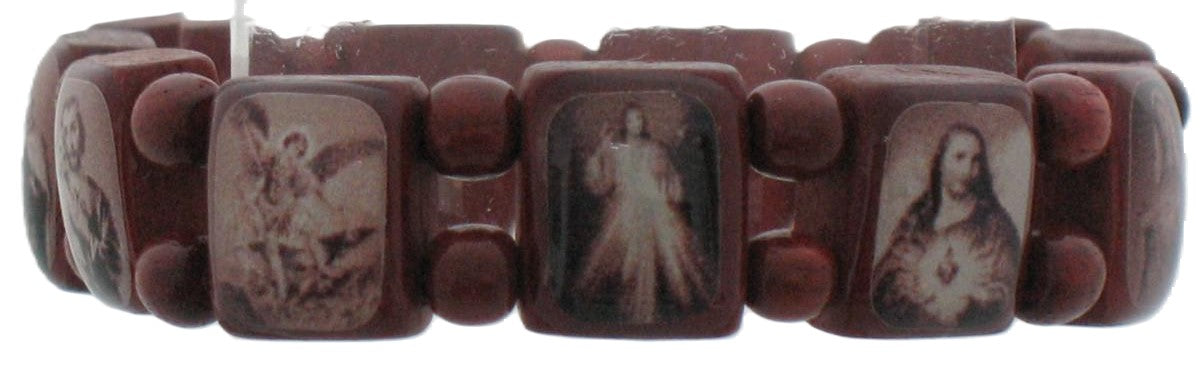 Wood Saint Bracelet Small - Stretch