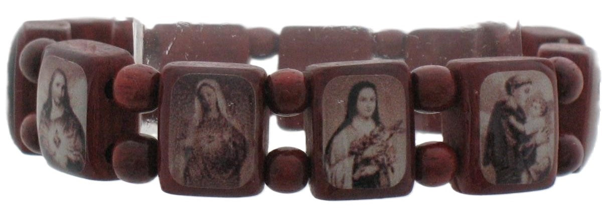 Wood Saint Bracelet Small - Stretch