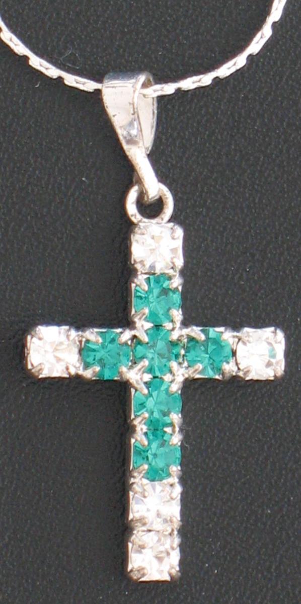 Jeweled Cross with Chain
