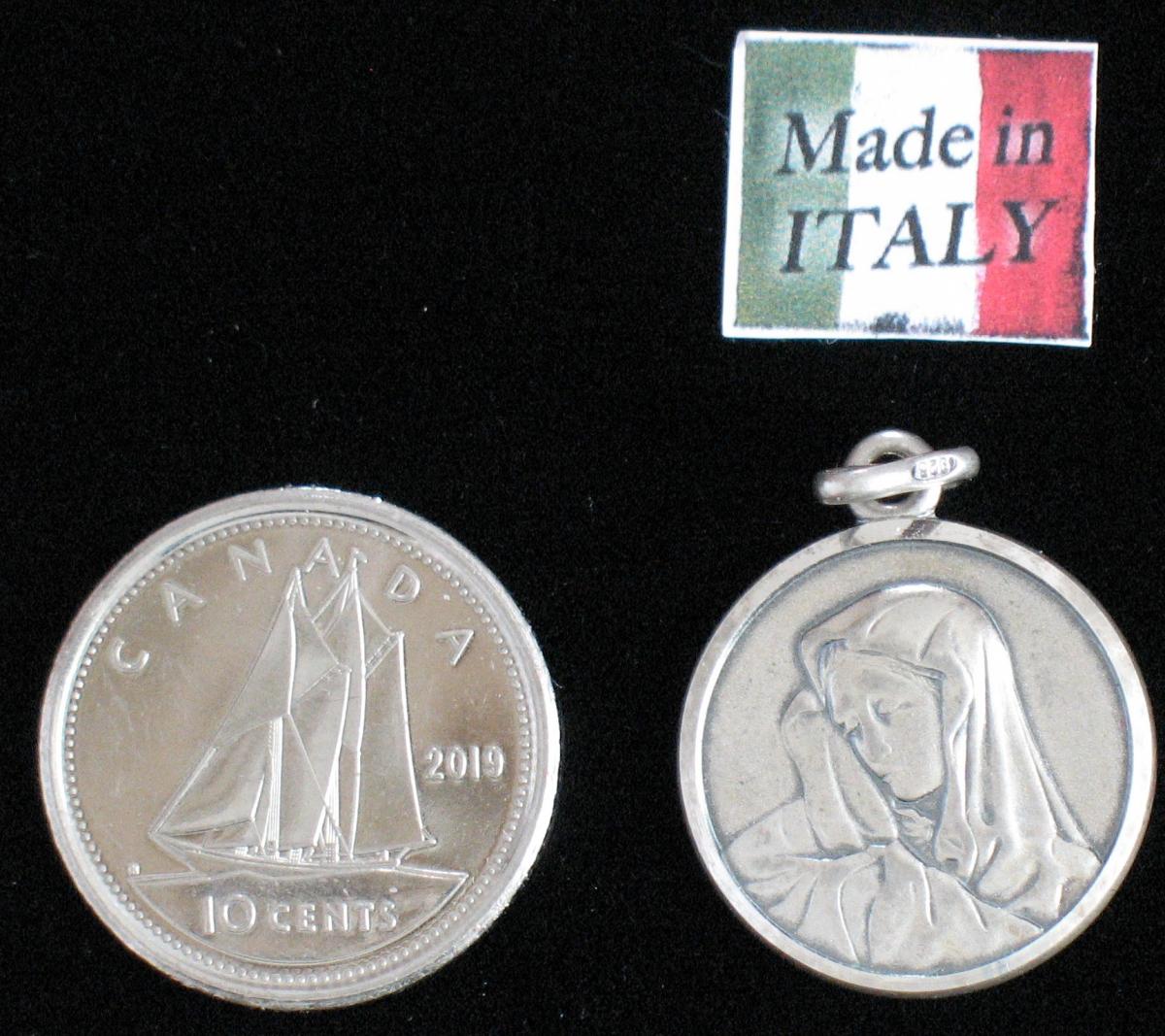 Mary - Sterling Silver Medal