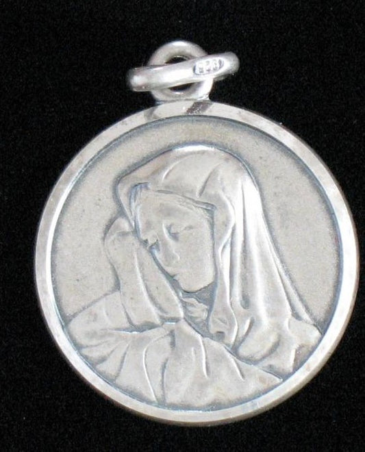 Mary - Sterling Silver Medal