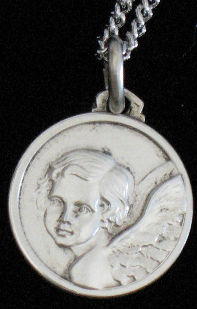 Angel - Sterling Silver Medal with Chain