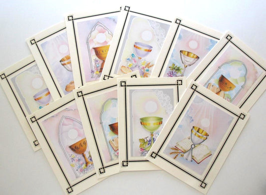 Communion Note Cards - Blank Inside - box of 10
