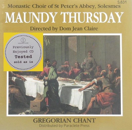 Gregorian Chant - Maundy Thursday - Music CD - Demo - Used