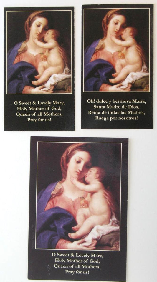 Coated Cardstock - Mary - Mother's Prayer - English or Spanish