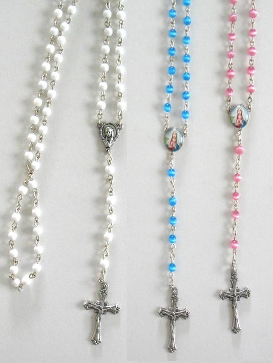 Rosary - Chain with Very Small Glass Beads