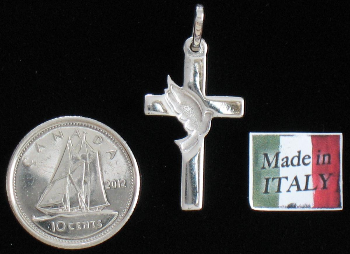 Cross - Sterling Silver Holy Spirit