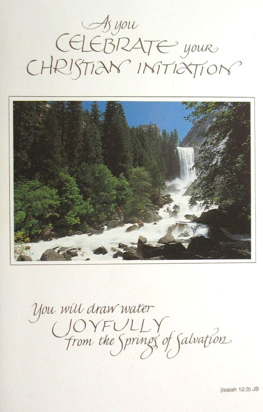 Christian Initiation Greeting Card