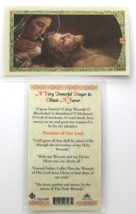 Laminated - Jesus - A Very Powerful Prayer to Obtain a Favor