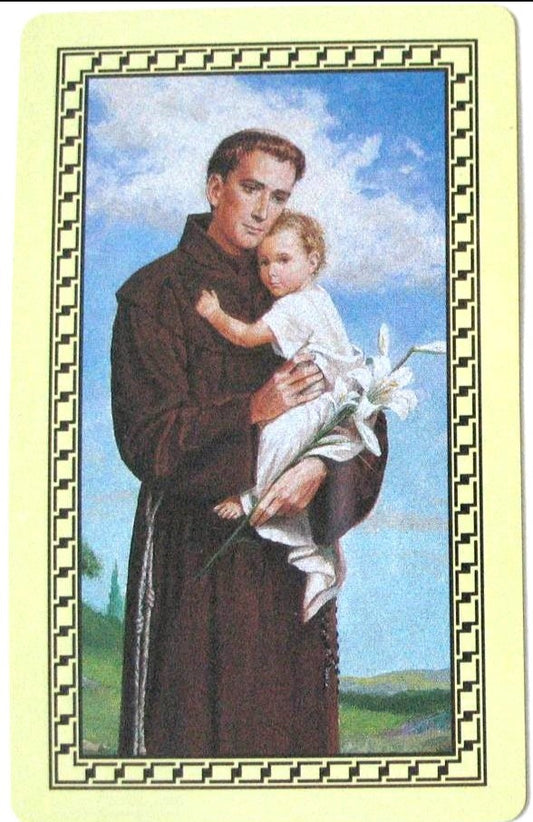 Plastic - St. Anthony - Unfailing Prayer to