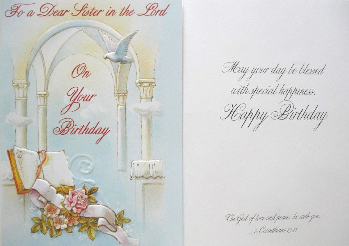 Sister in the Lord Birthday Greeting Card
