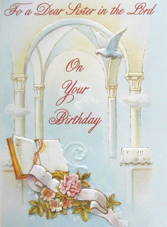 Sister in the Lord Birthday Greeting Card
