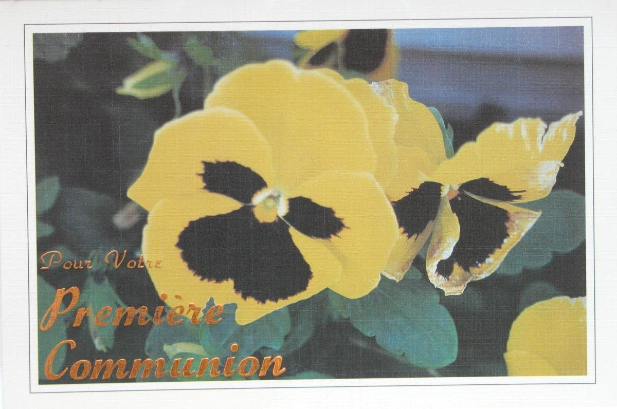 First Communion Greeting Card - English or French