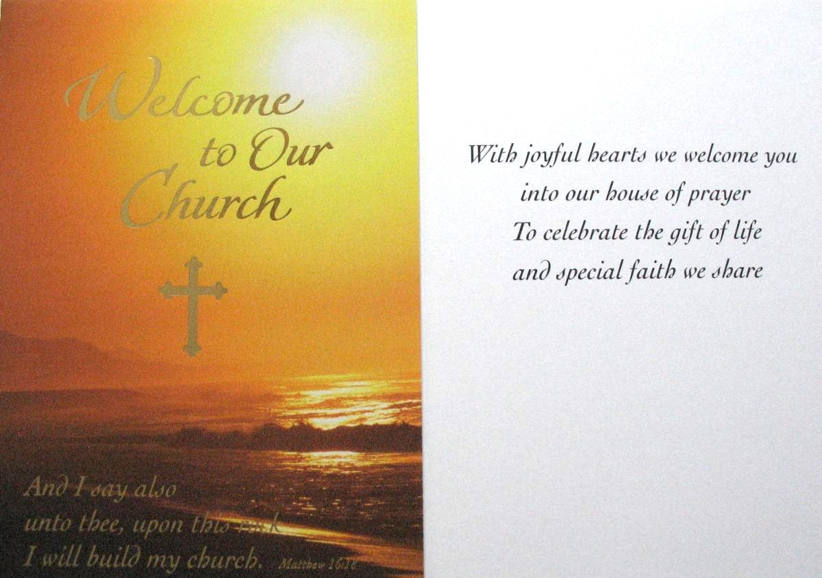 Welcome to Our Church  Greeting Card- Individual or Package of 10