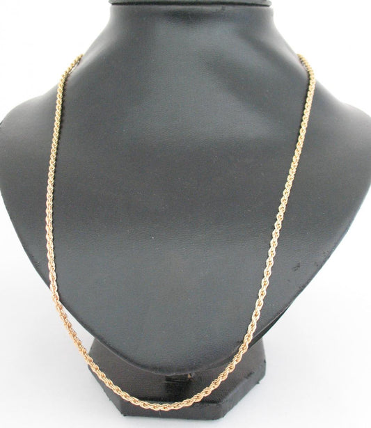 Gold Rope Chain 24"