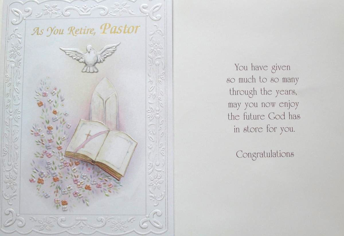 Pastor Retirement Greeting Card