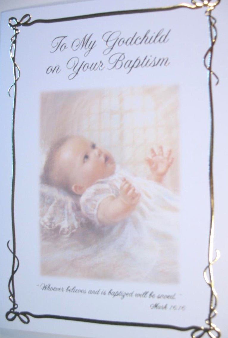 Godchild - Baptism Greeting Card