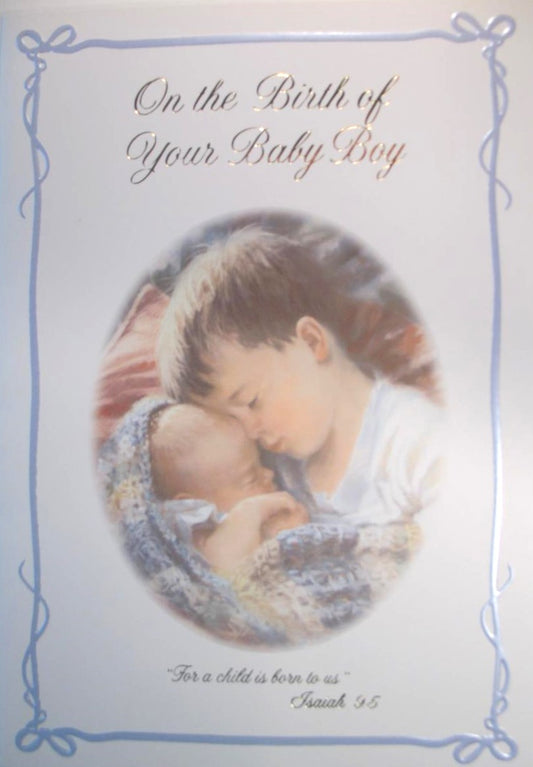 On the Birth of Your Baby Boy Greeting Card