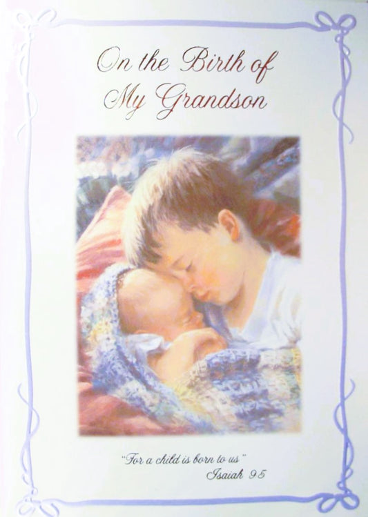 On the Birth of My Grandson - Greeting Card