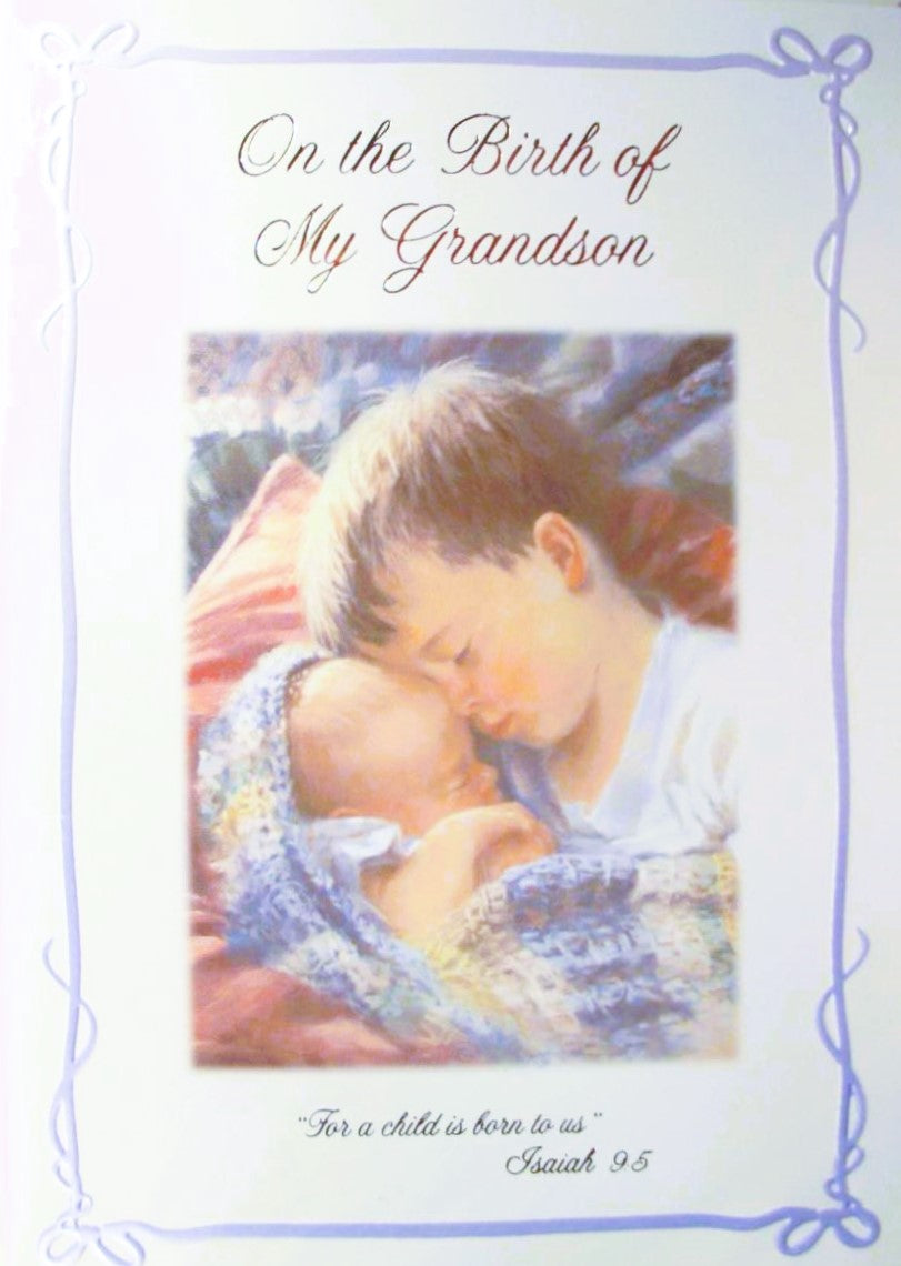 On the Birth of My Grandson - Greeting Card