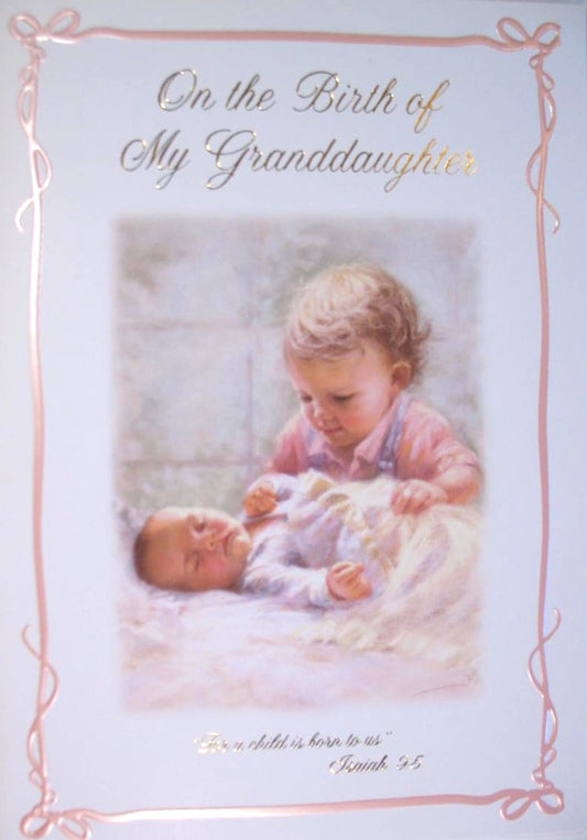 On the Birth of My Granddaughter - Greeting Card