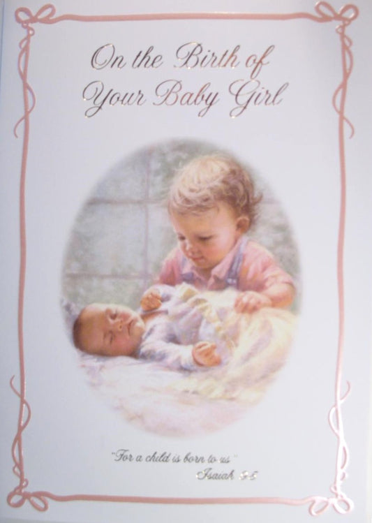On the Birth of Your Baby Girl Greeting Card