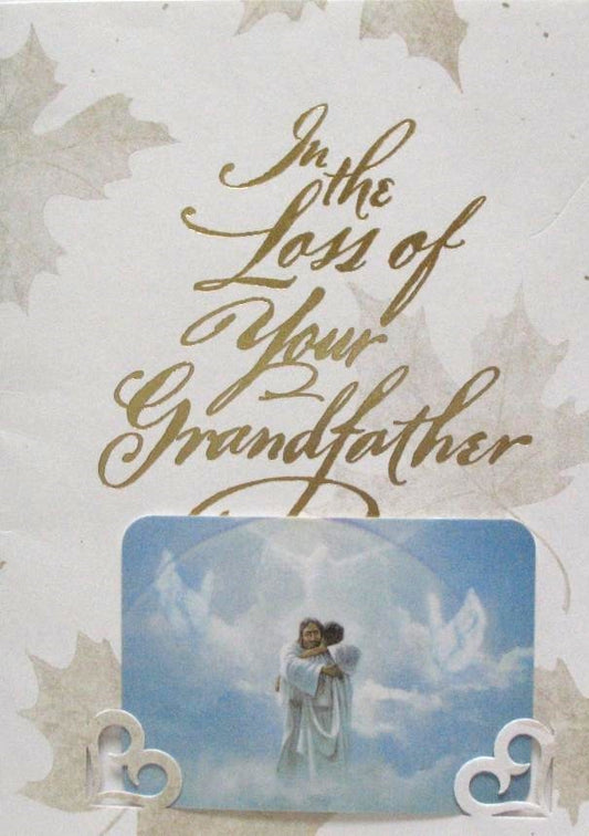 Sympathy Greeting Card - Loss of Your Grandfather with Prayercard